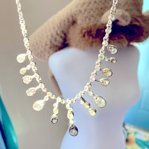 🦏 Rhinestone Dangle Necklace by Cookie Lee - Picture 5 of 9